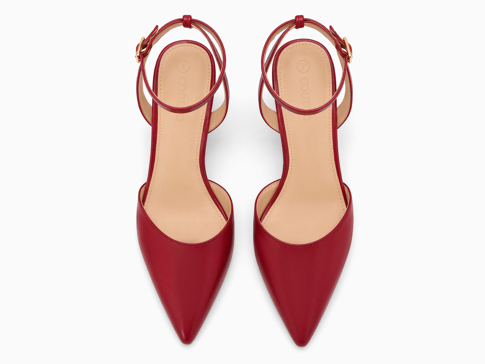 Coutgo Womens Red Party Dress Shoes