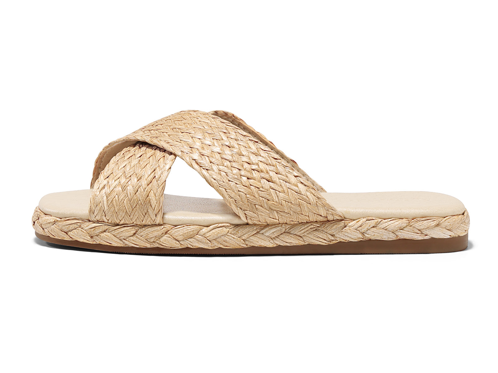 Coutgo Womens Apricot Flat Sandals