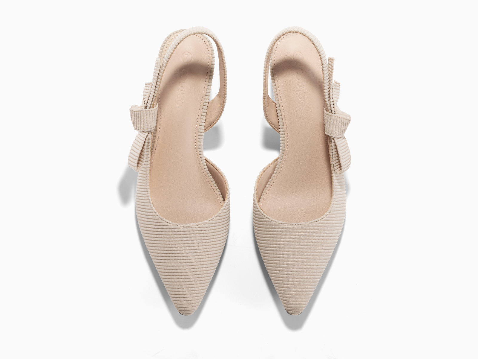 Coutgo Apricot Womens Slingback Dress Shoes