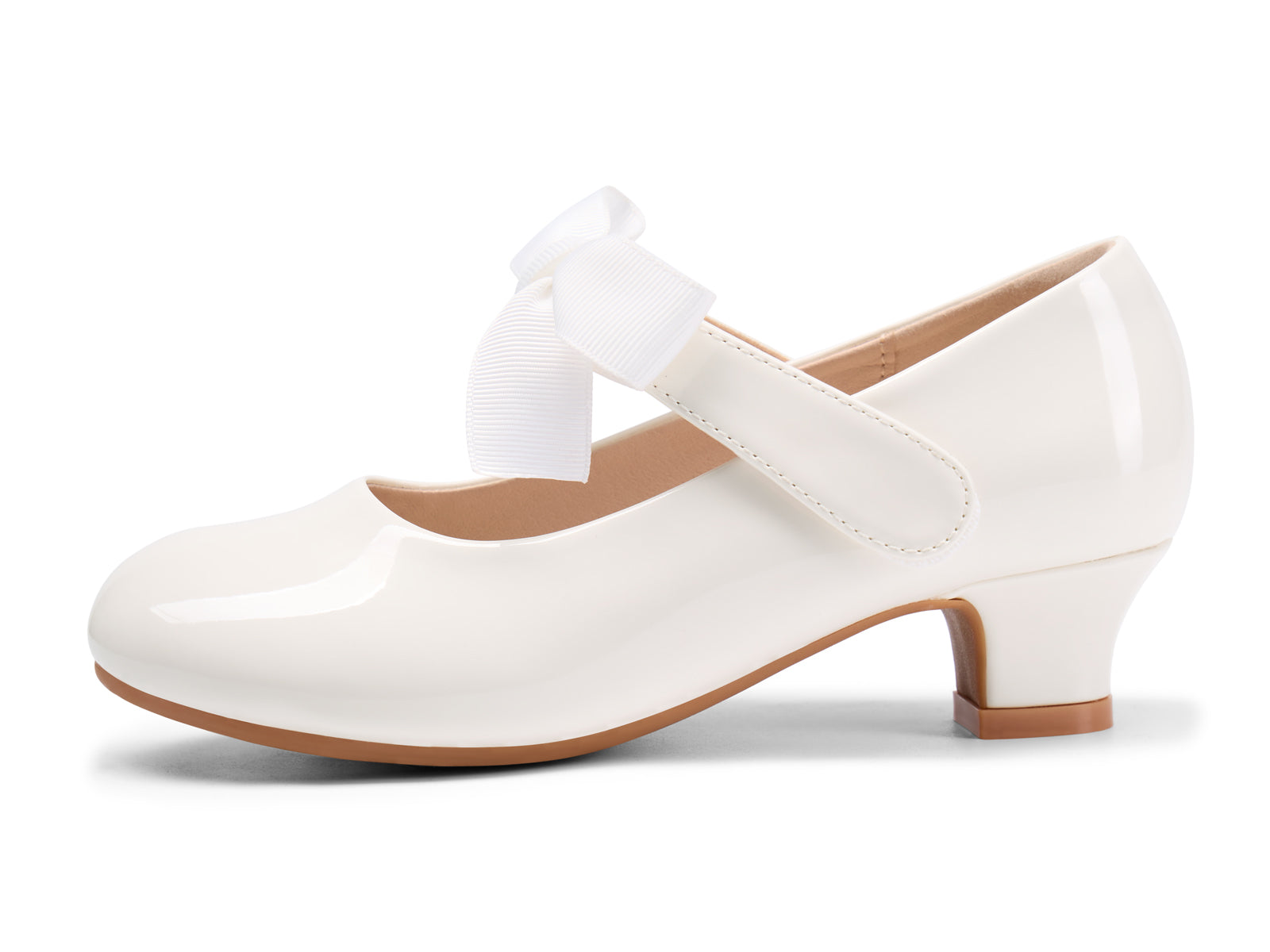 Coutgo Girls White Mary Jane Dress Shoes