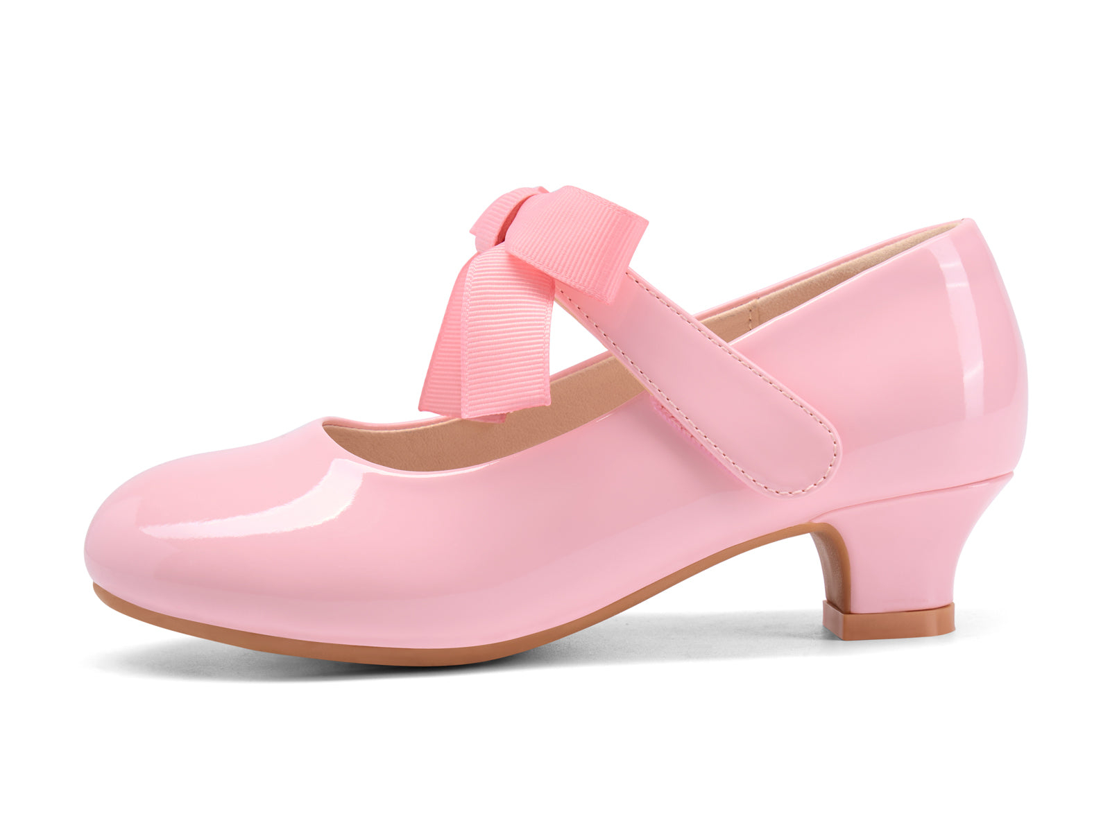 Coutgo Girls Pink Mary Jane Dress Shoes