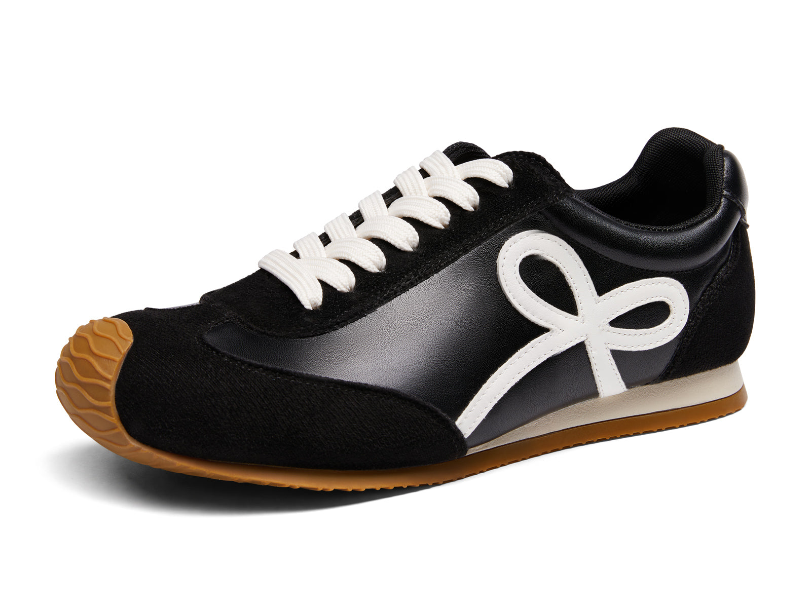 Coutgo Womens Black Slip On Fashion Sneakers