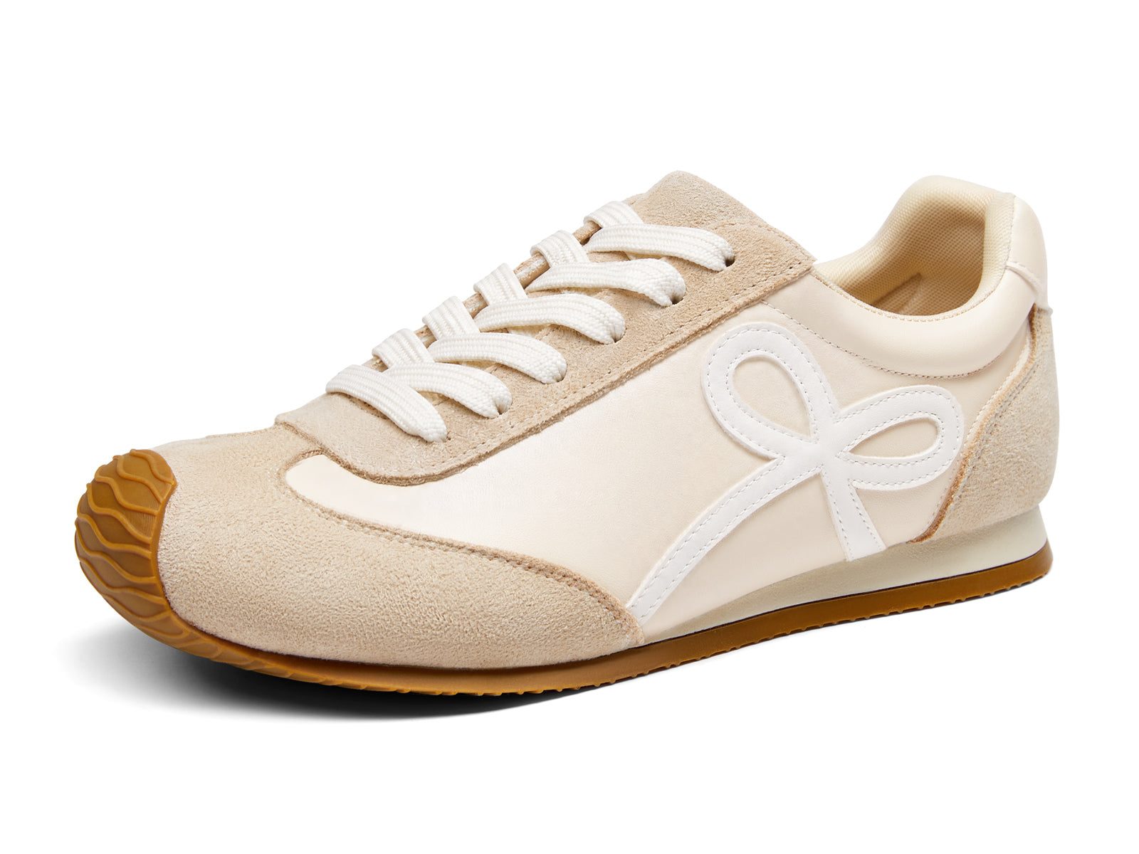 Coutgo Womens Beige Slip On Fashion Sneakers