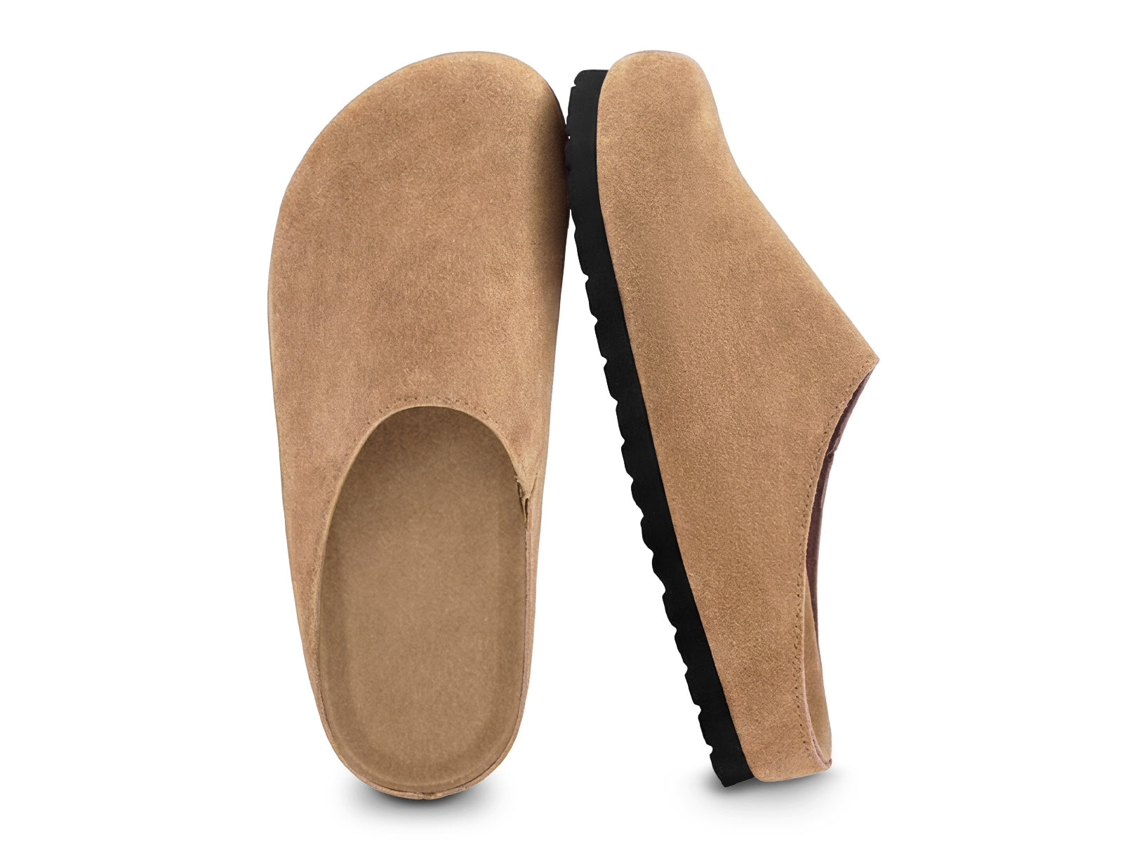 Coutgo Women Light Brown Slip-On Clogs