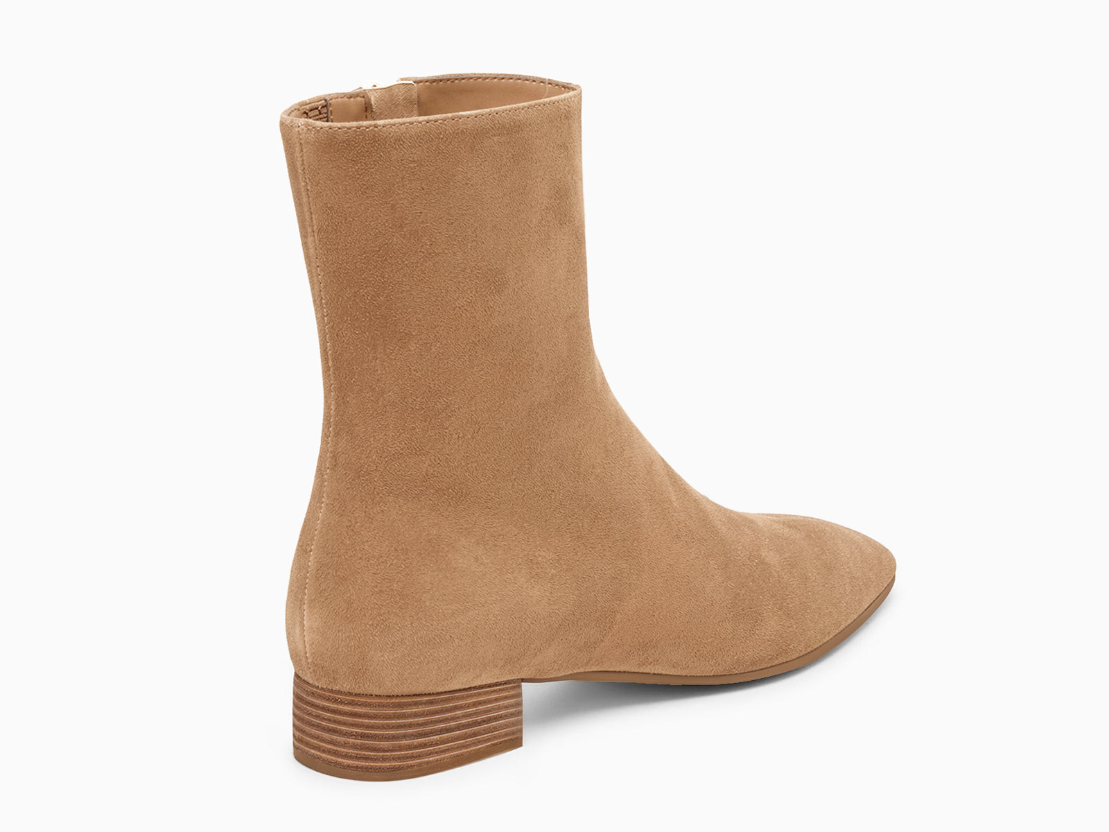 Coutgo Light Brown Chunky Heel Ankle Boots