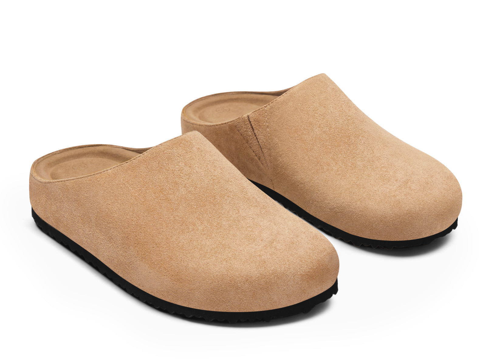 Coutgo Women Light Brown Slip-On Clogs