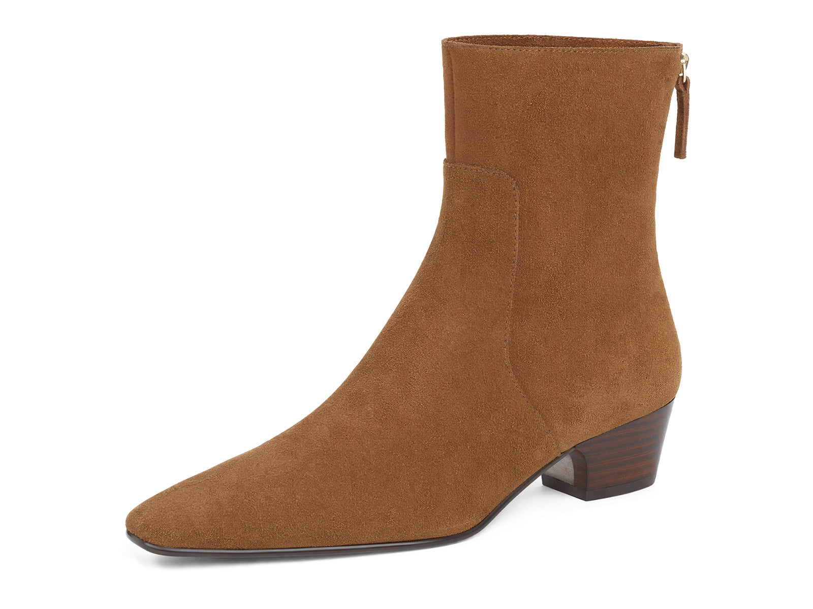 Coutgo Brown Women Back Zipper Booties