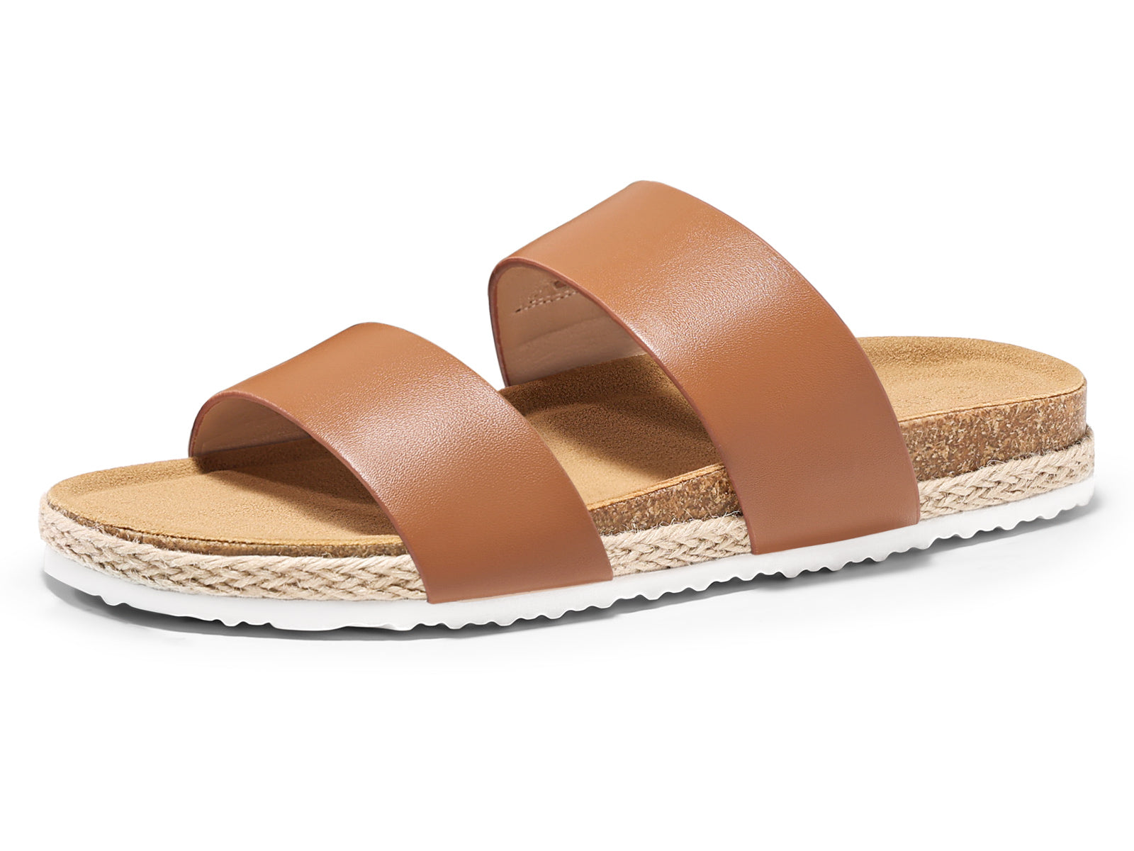 Coutgo Womens Brown Platform Sandals