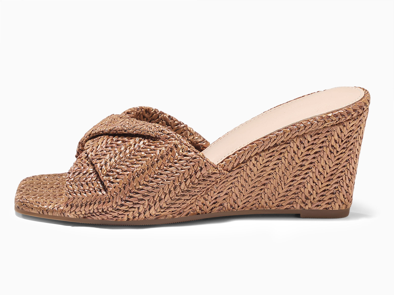 Coutgo Womens Brown Wedge Sandals