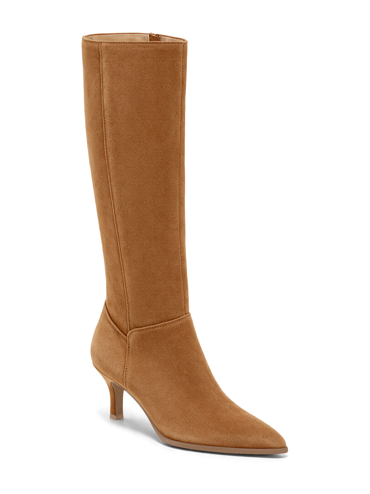 Coutgo Women Brown Pointed Knee Boots