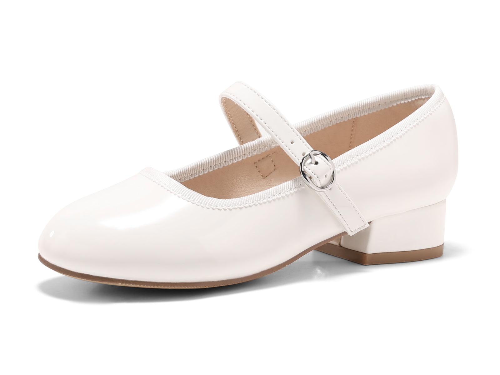 Coutgo Girls White Mary Jane Flats