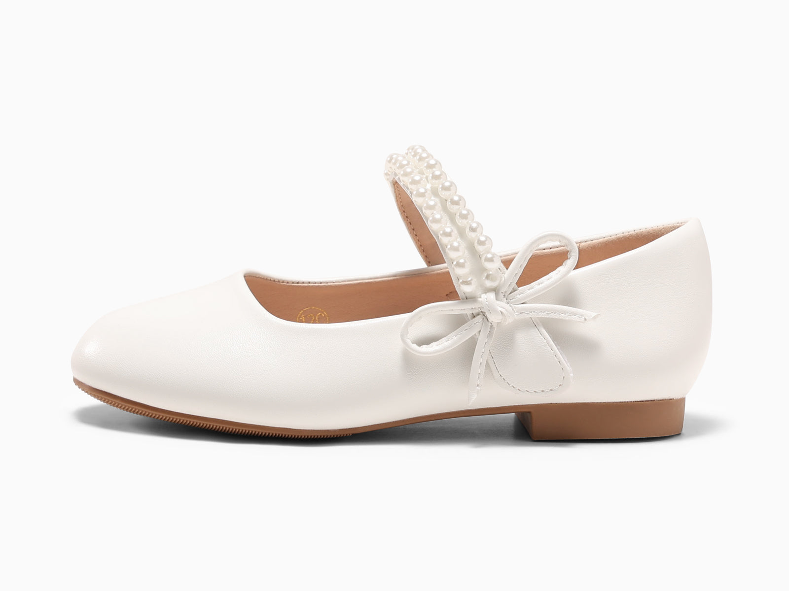 Coutgo Girls White Mary Jane Dress Shoes