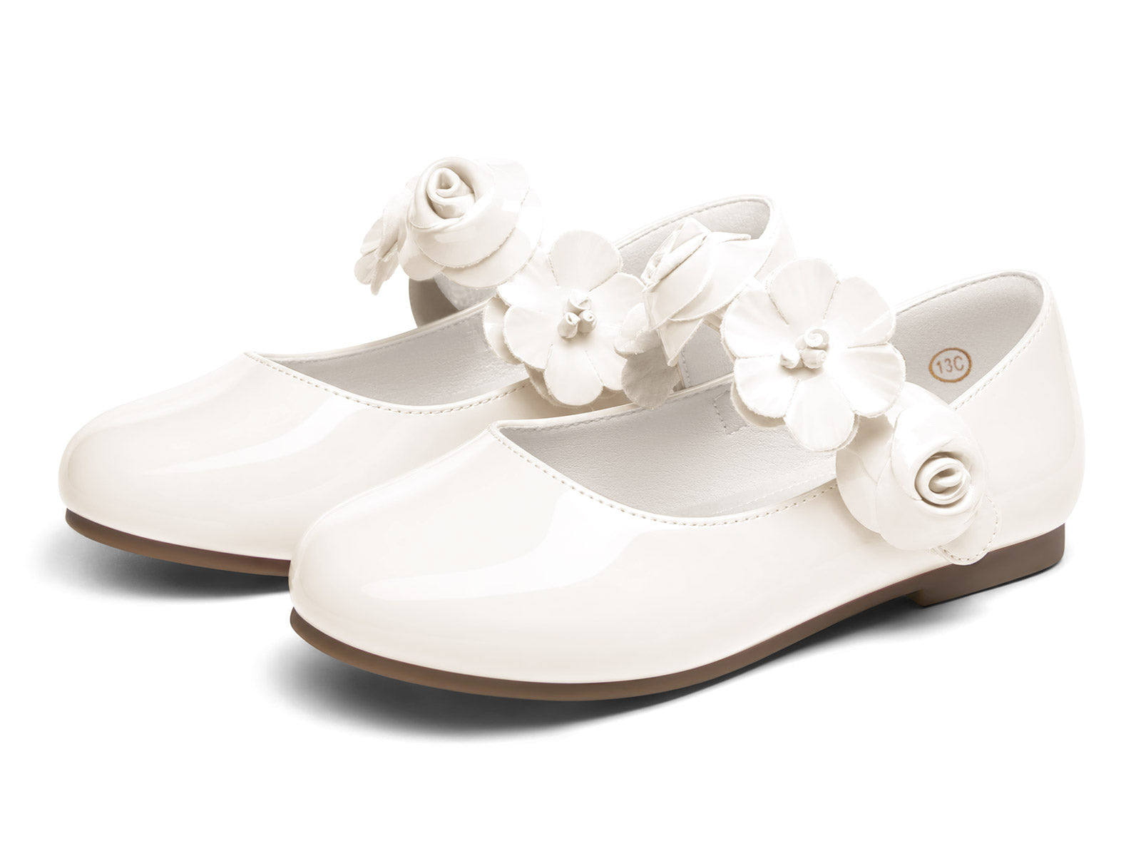 Coutgo Girls White Mary Jane Dress Shoes