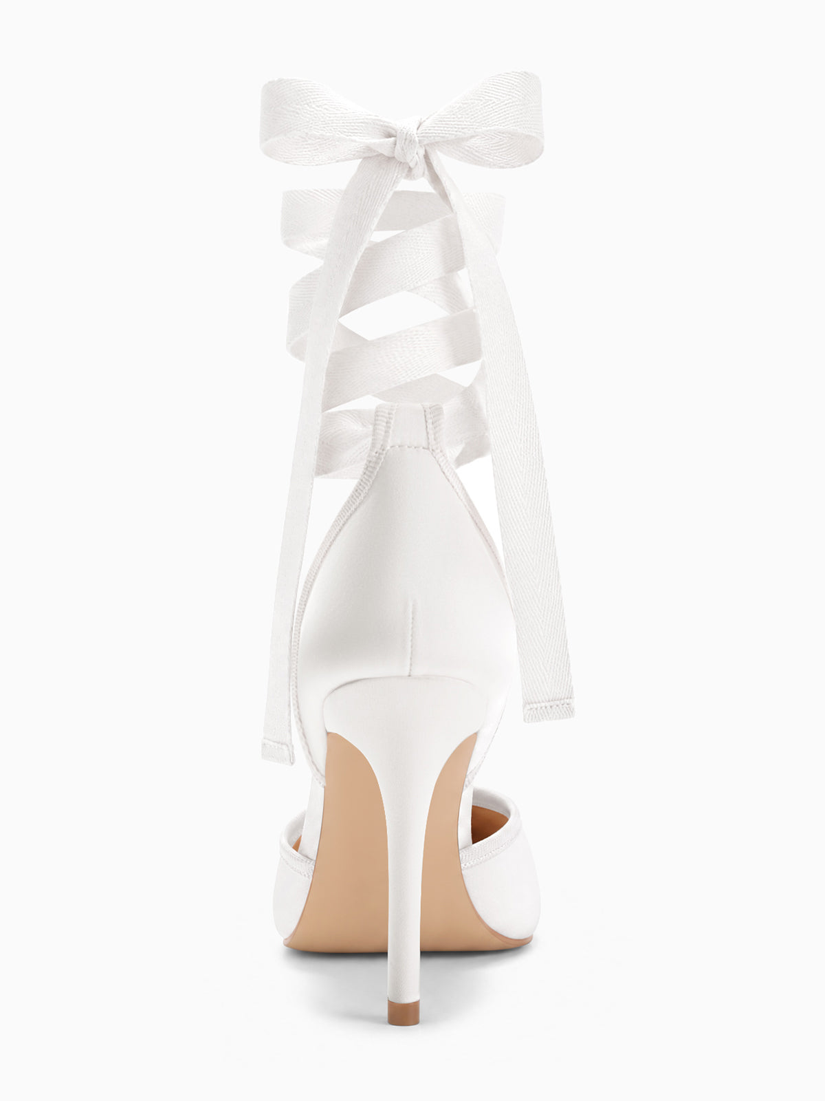 Coutgo White Womens Pumps Prom Dress Shoes