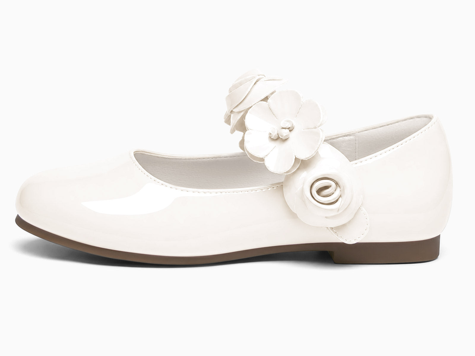 Coutgo Girls White Mary Jane Dress Shoes