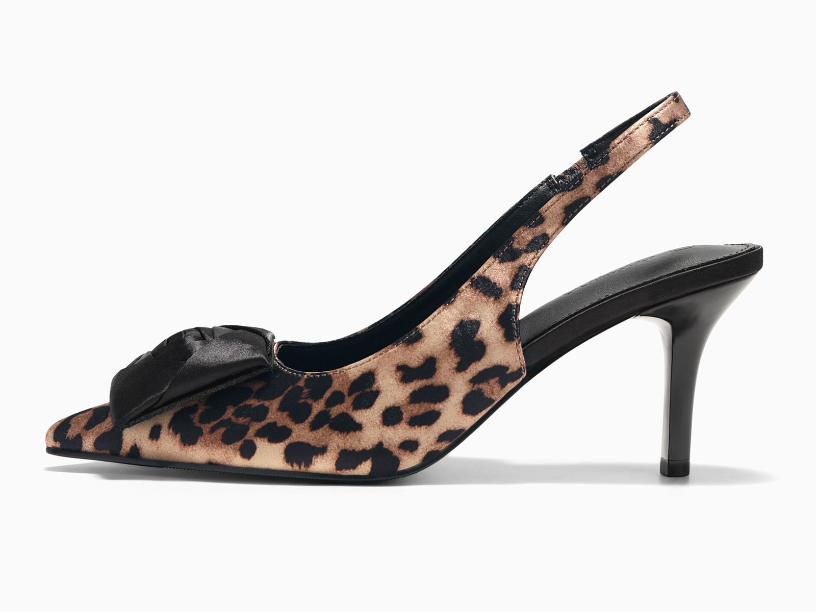 Coutgo Leopard Womens Slingback Dress Shoes
