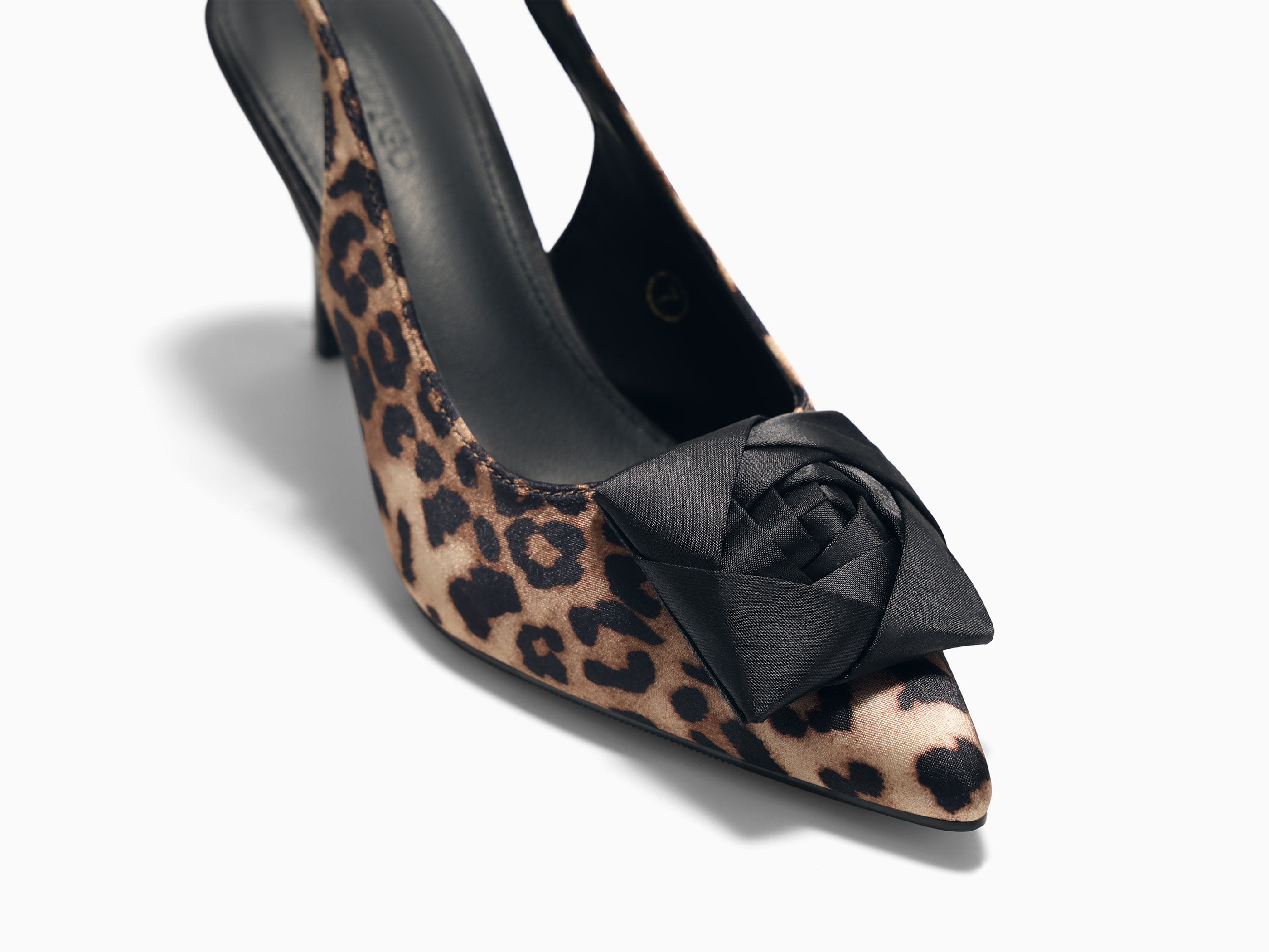 Coutgo Leopard Womens Slingback Dress Shoes