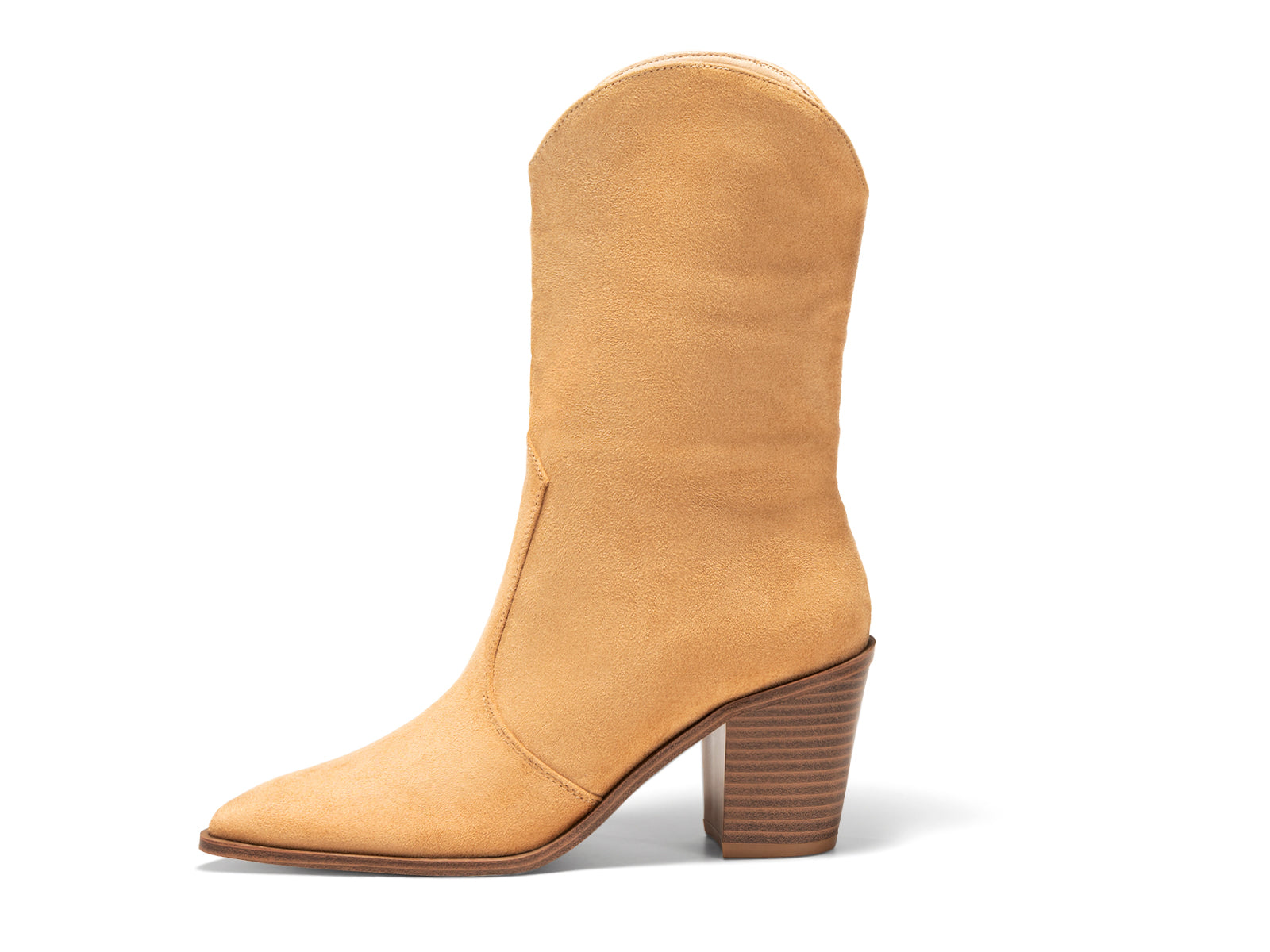 Coutgo Womens Brown Mid Calf Boots