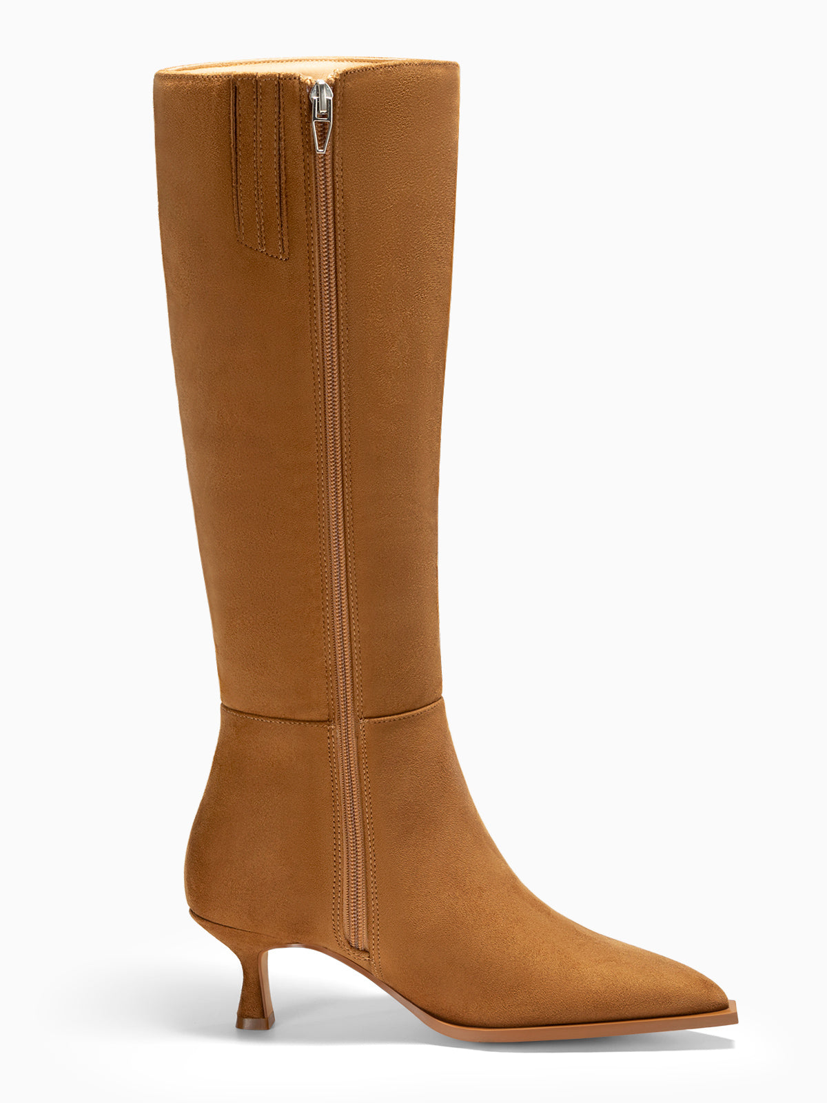 Coutgo Womens Brown Knee High Boots