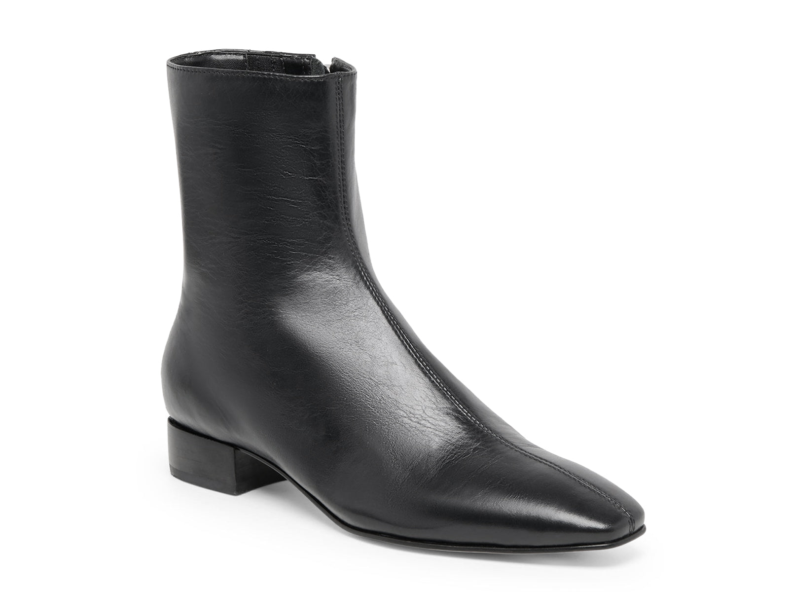Coutgo Cool Black Chunky Heel Ankle Boots
