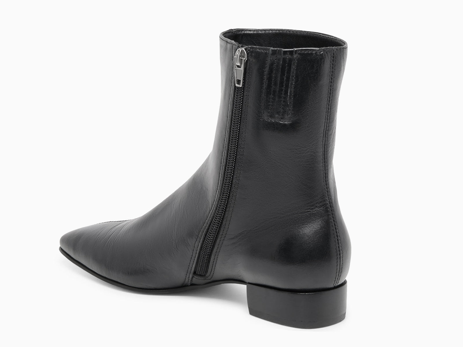 Coutgo Cool Black Chunky Heel Ankle Boots