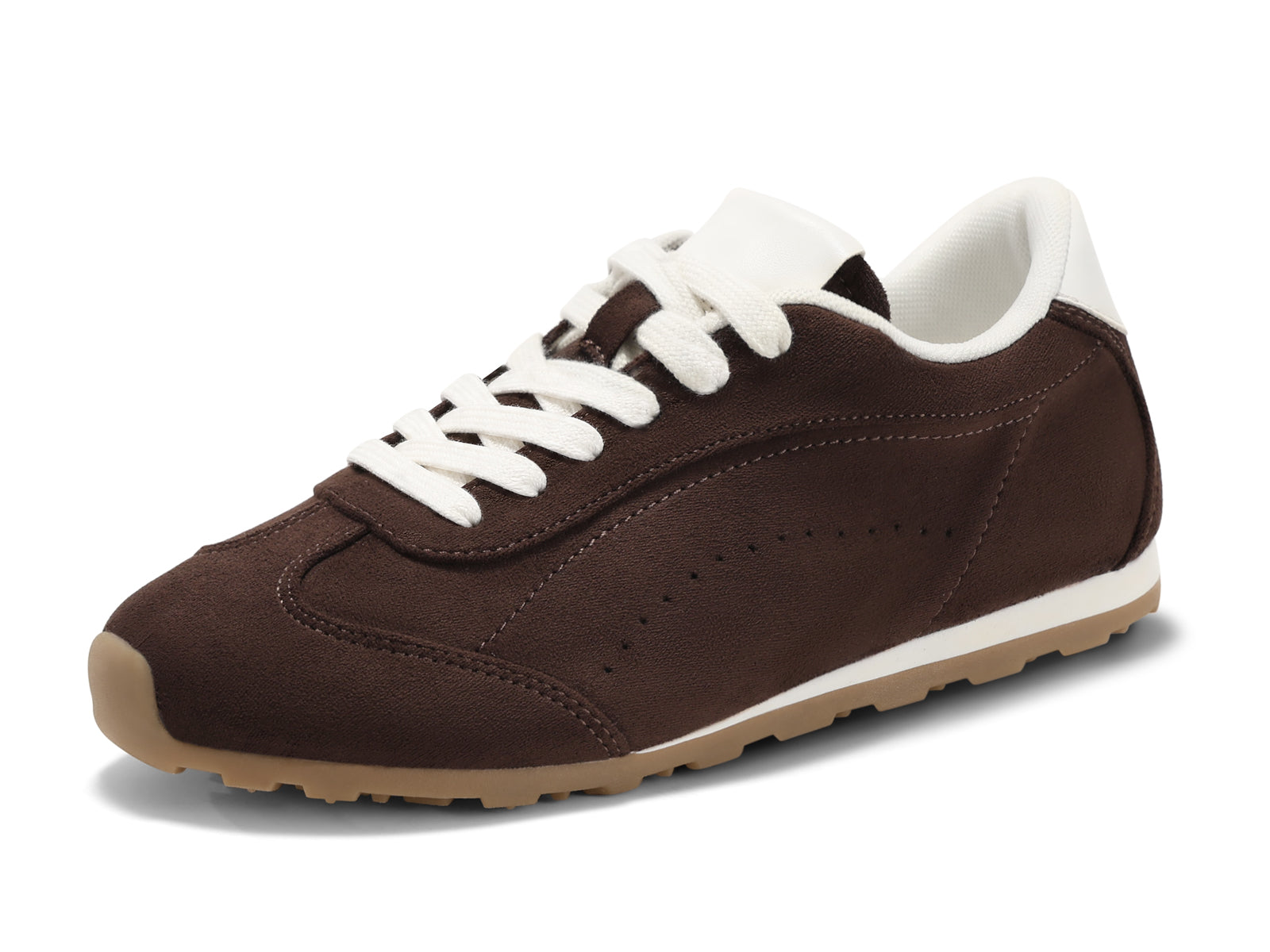 Coutgo Women Coffee Casual Fashion Sneakers