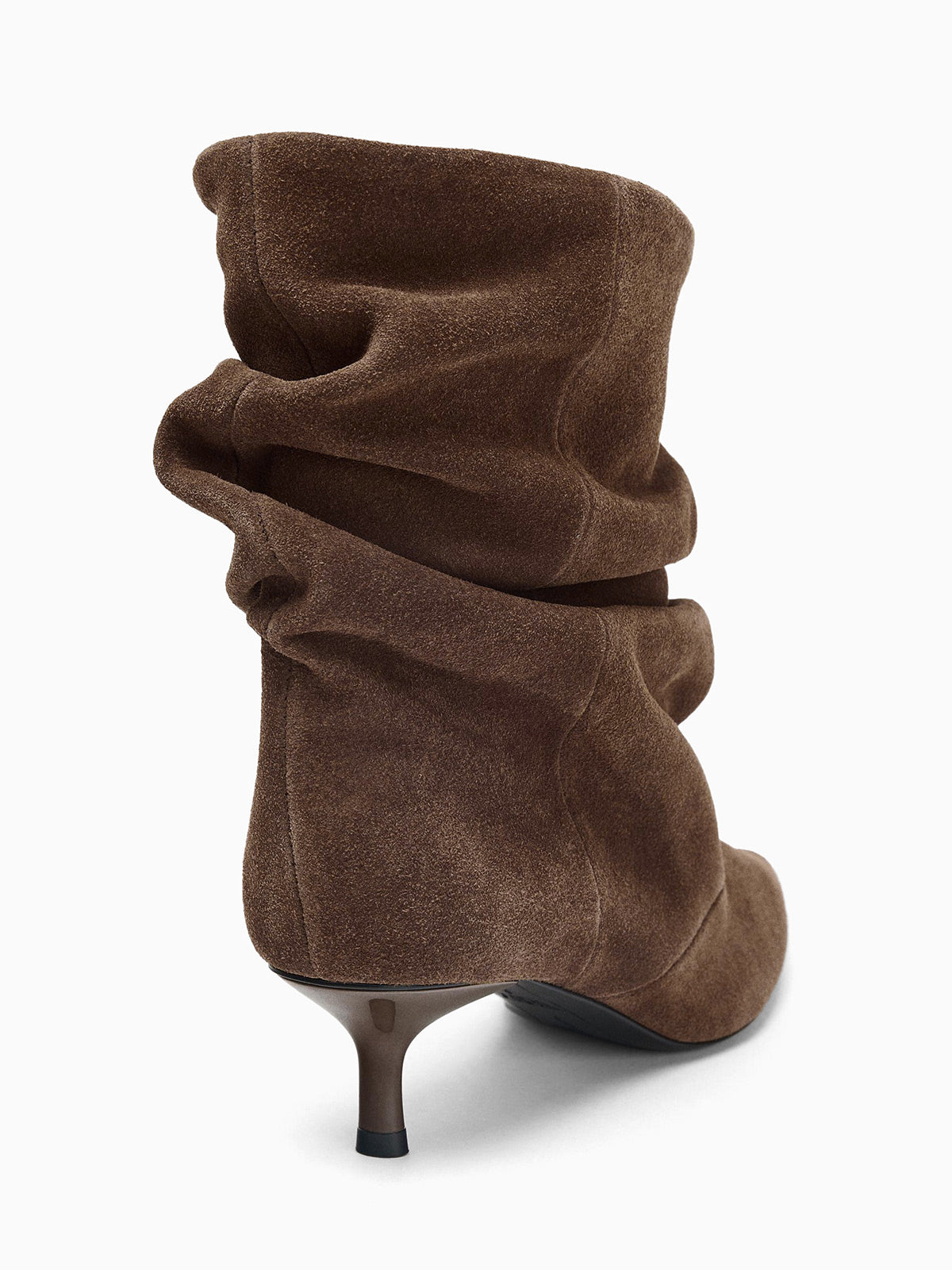 Coutgo Womens Coffee Pointed Ankle Boots