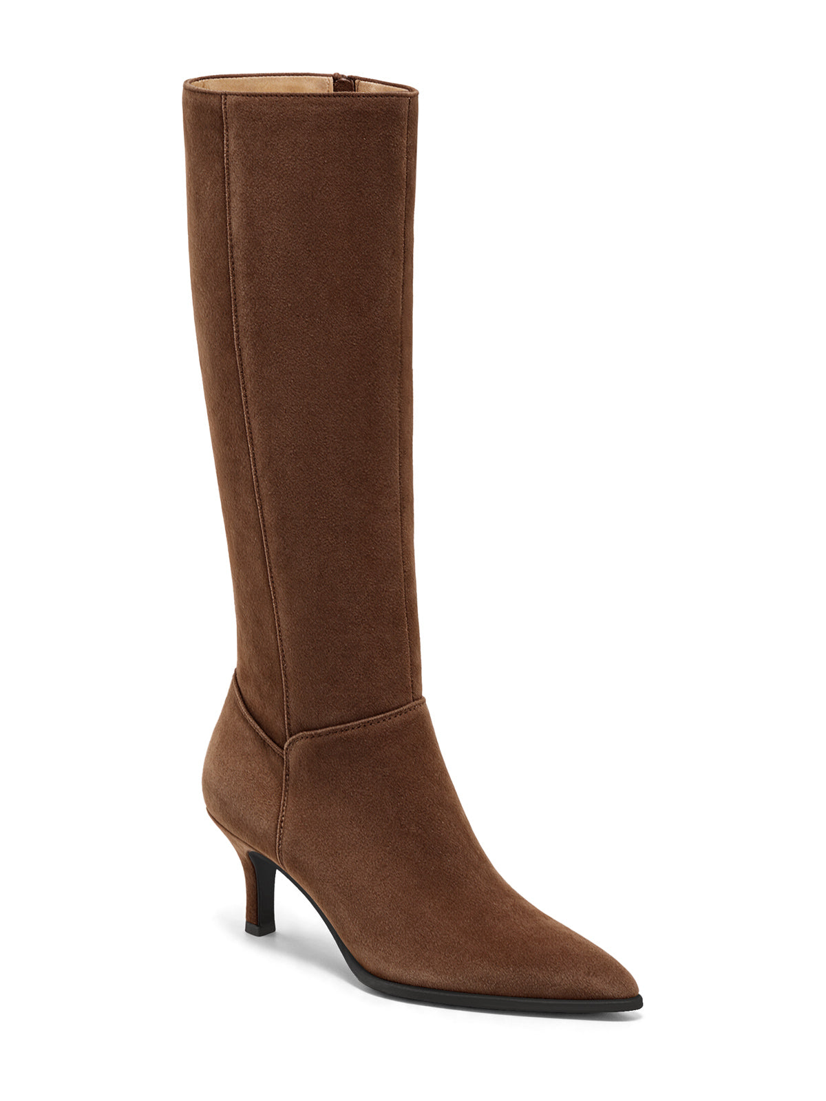 Coutgo Women Dark Brown Pointed Knee Boots