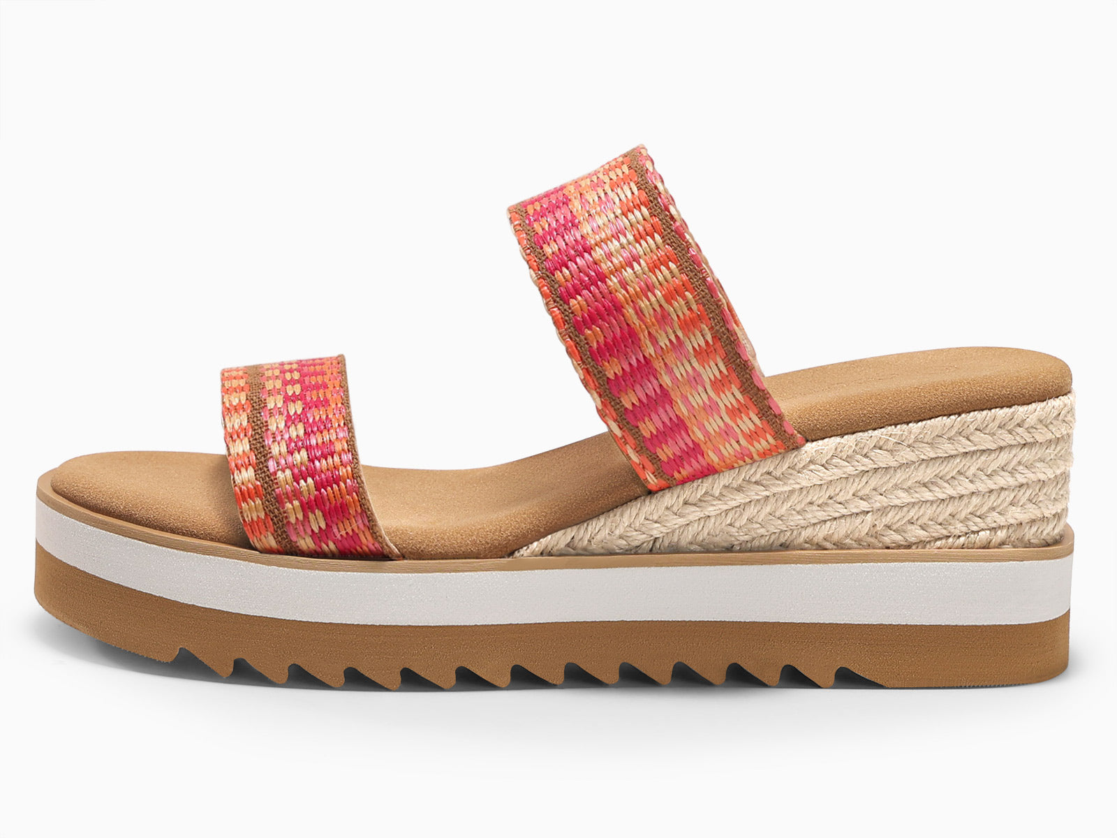 Coutgo Womens Colorful Woven Platform Sandals