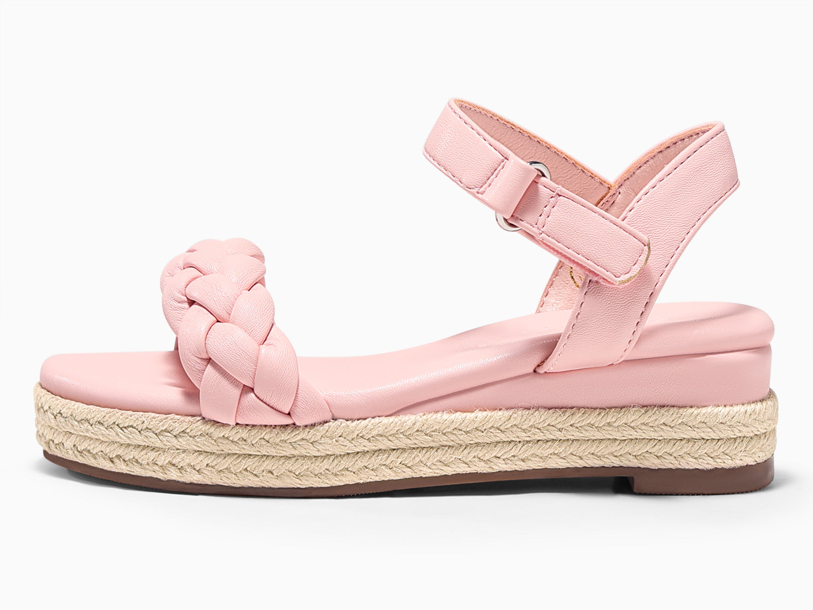 Coutgo Womens Pink Wedge Platform Sandals