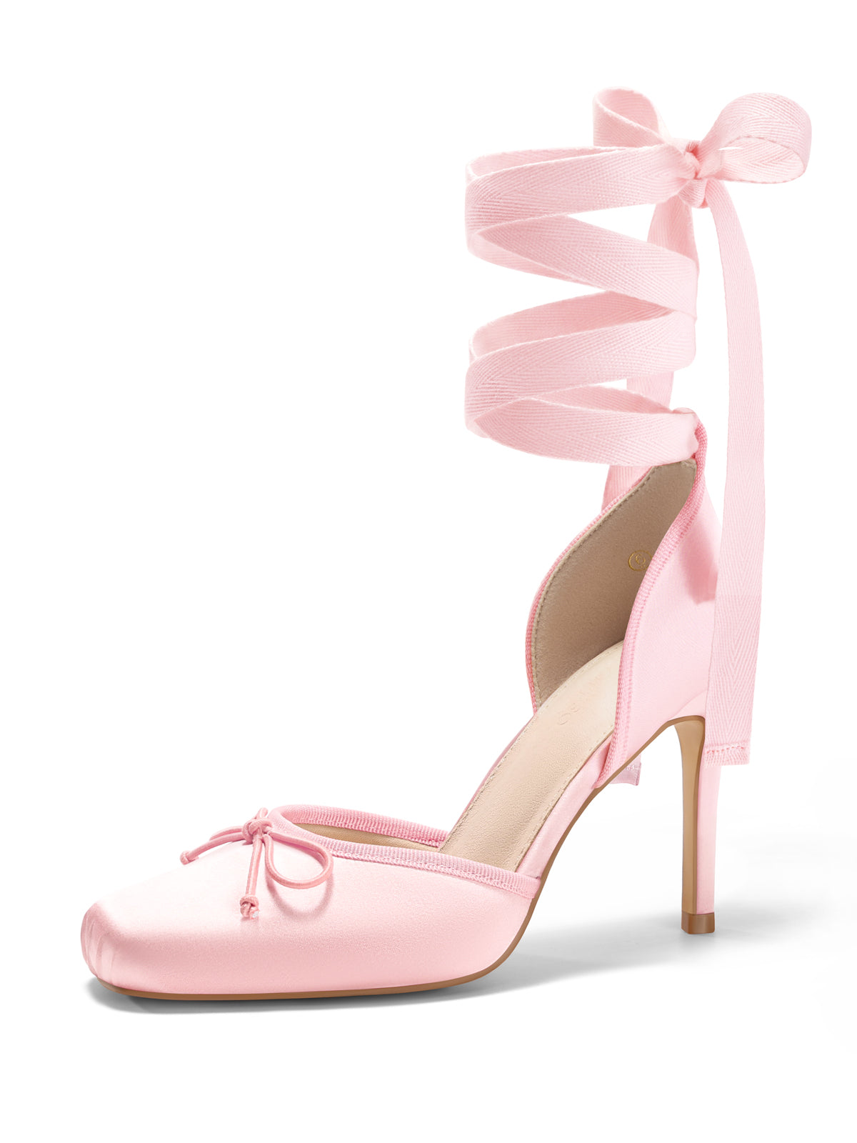 Coutgo Pink Womens Pumps Prom Dress Shoes