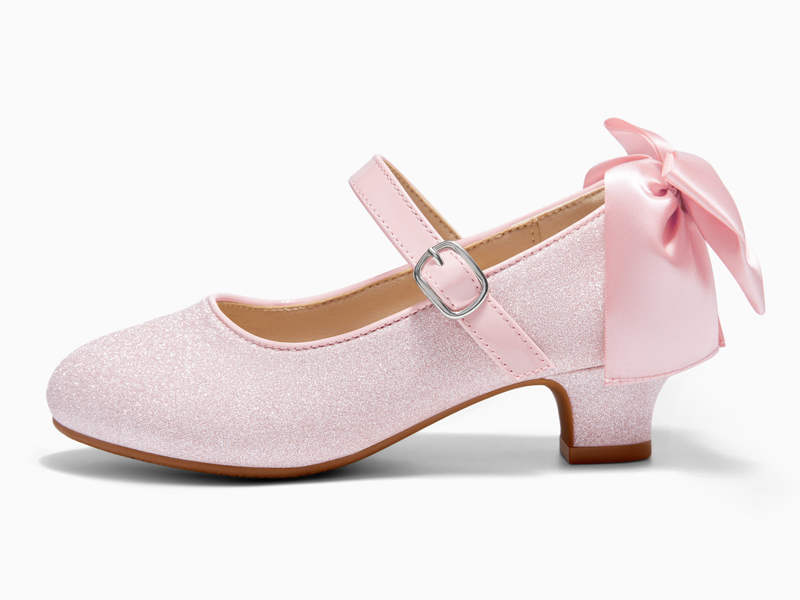 Coutgo Girls Pink Dress Shoes Mary Jane