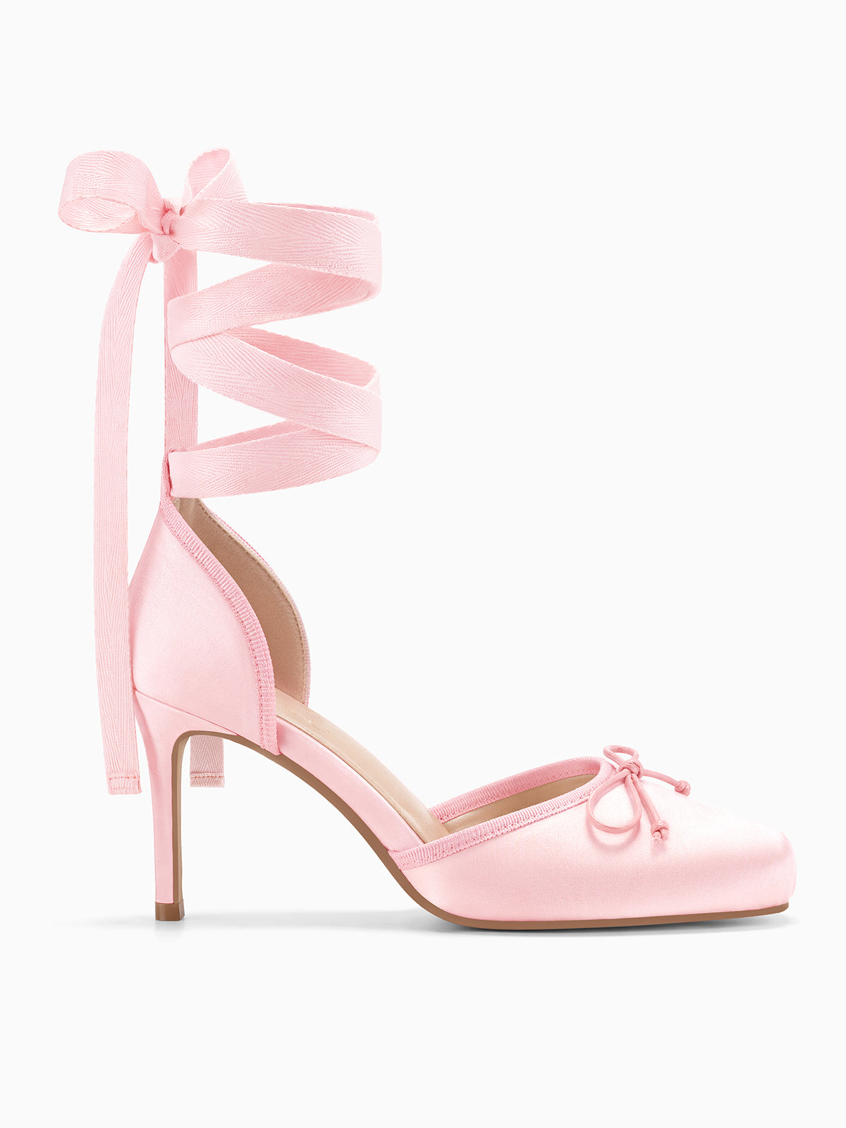 Coutgo Pink Womens Pumps Prom Dress Shoes