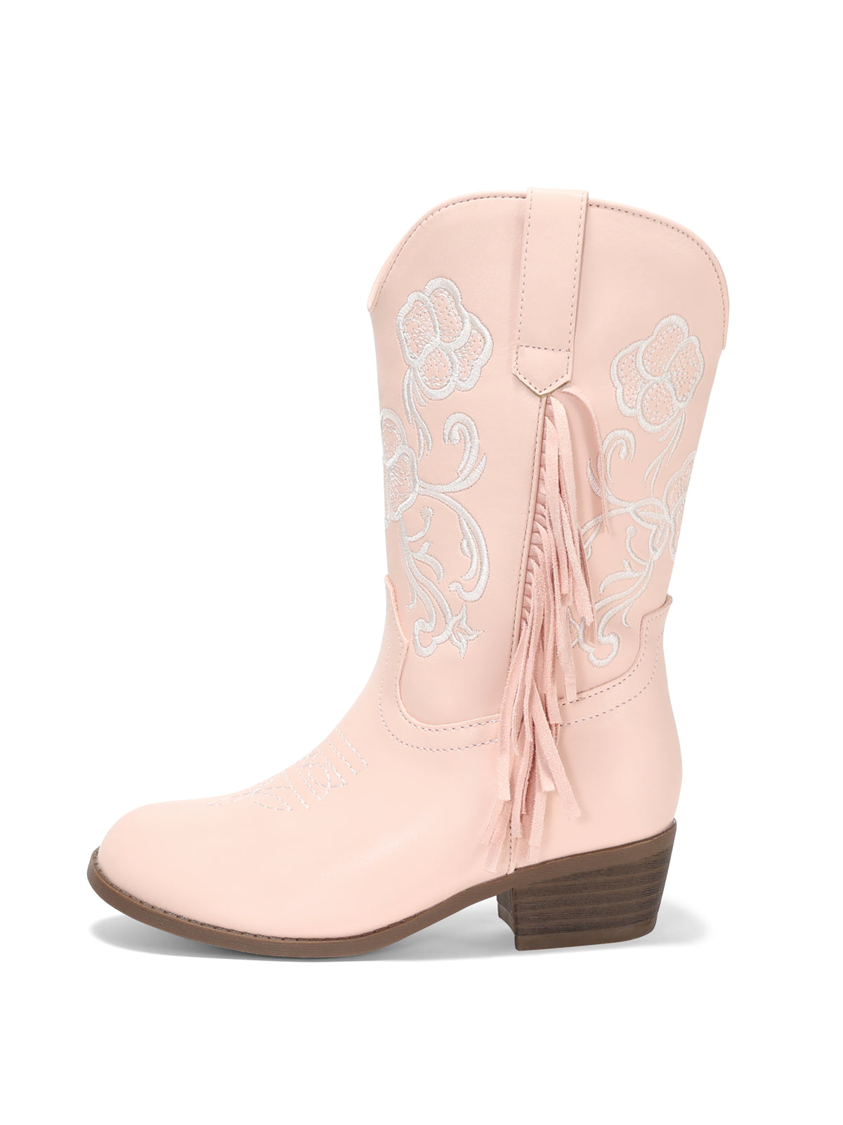 Coutgo Girls Pink Western Cowboy Boots