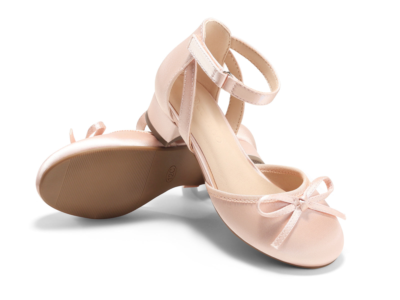 Coutgo Pink Girls Wedding Dress Shoes