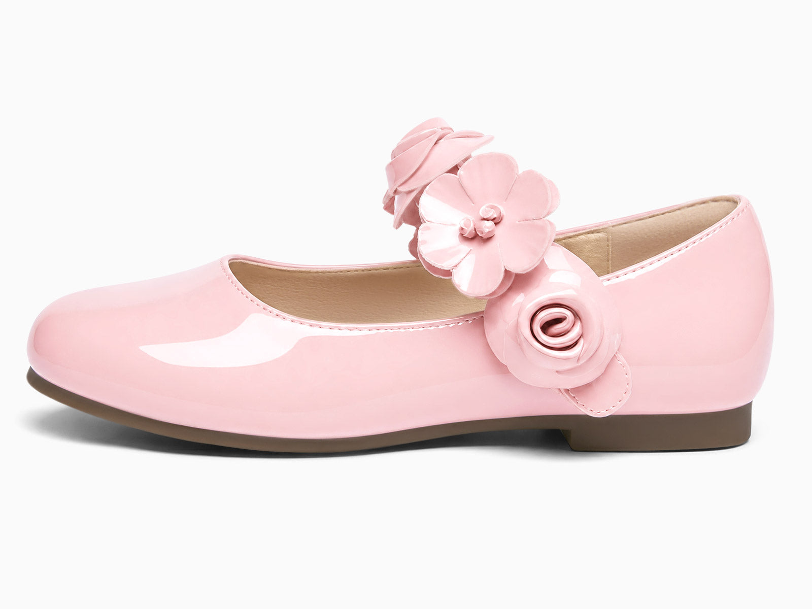 Coutgo Girls Pink Mary Jane Dress Shoes