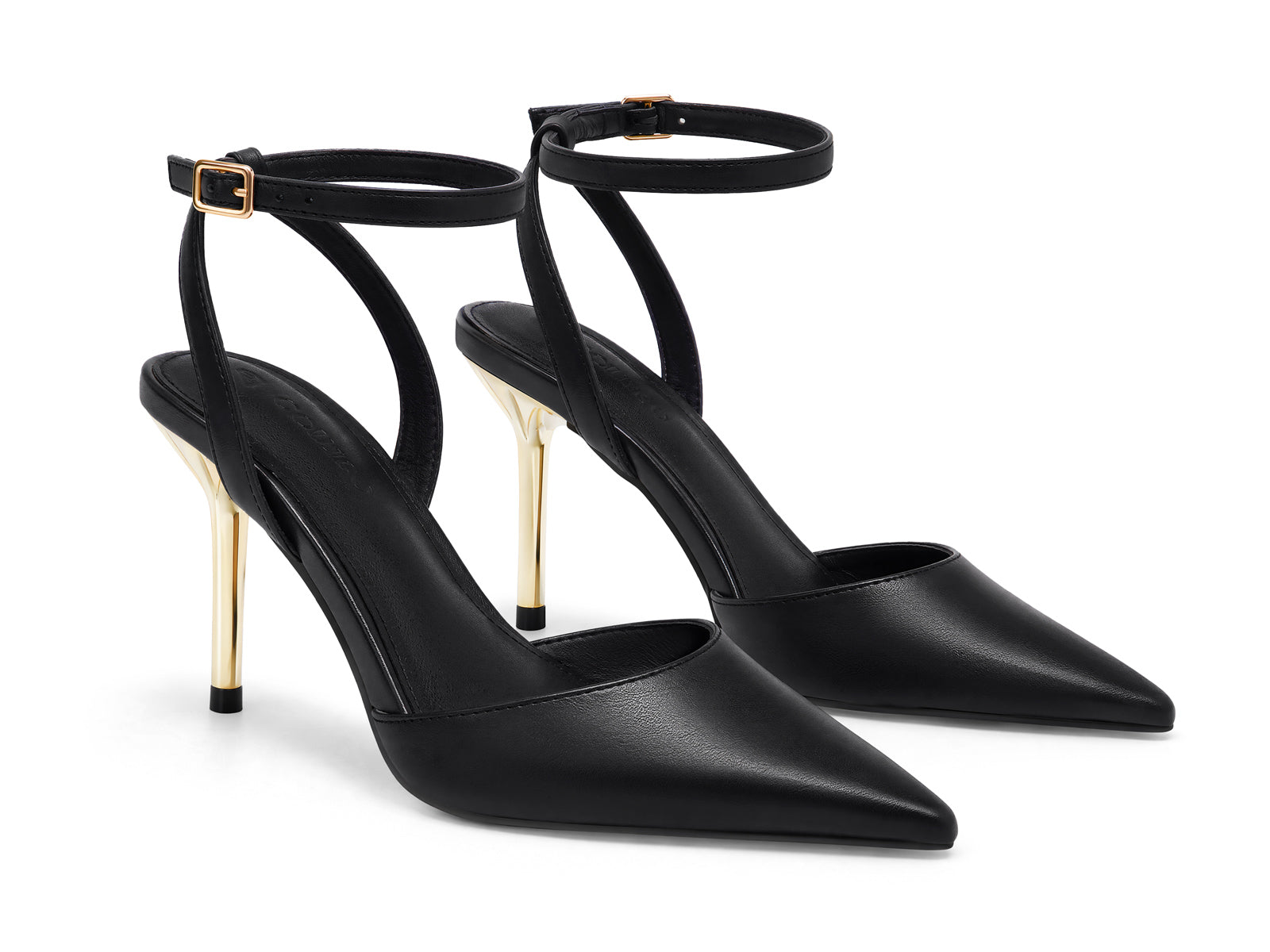Coutgo Womens Black Party Dress Shoes