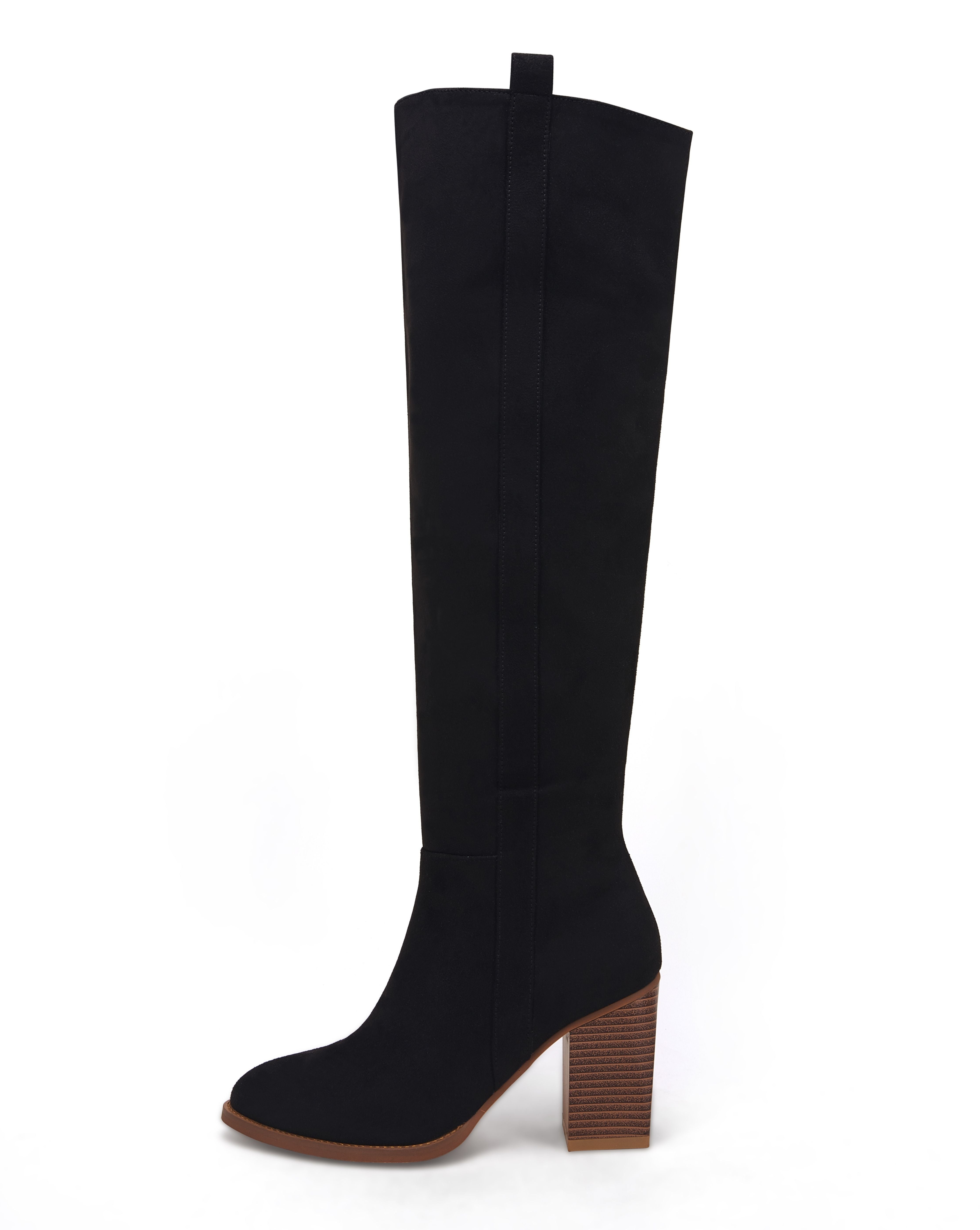 Ermonn Womens Black Knee High Boots