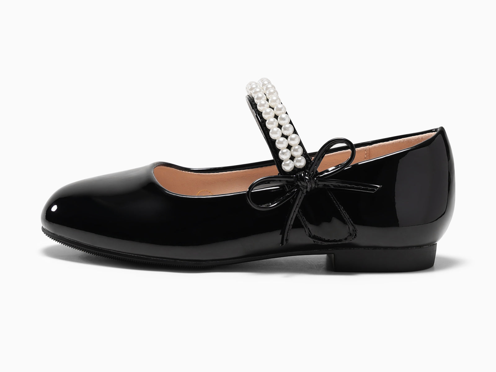 Coutgo Girls Black Mary Jane Dress Shoes