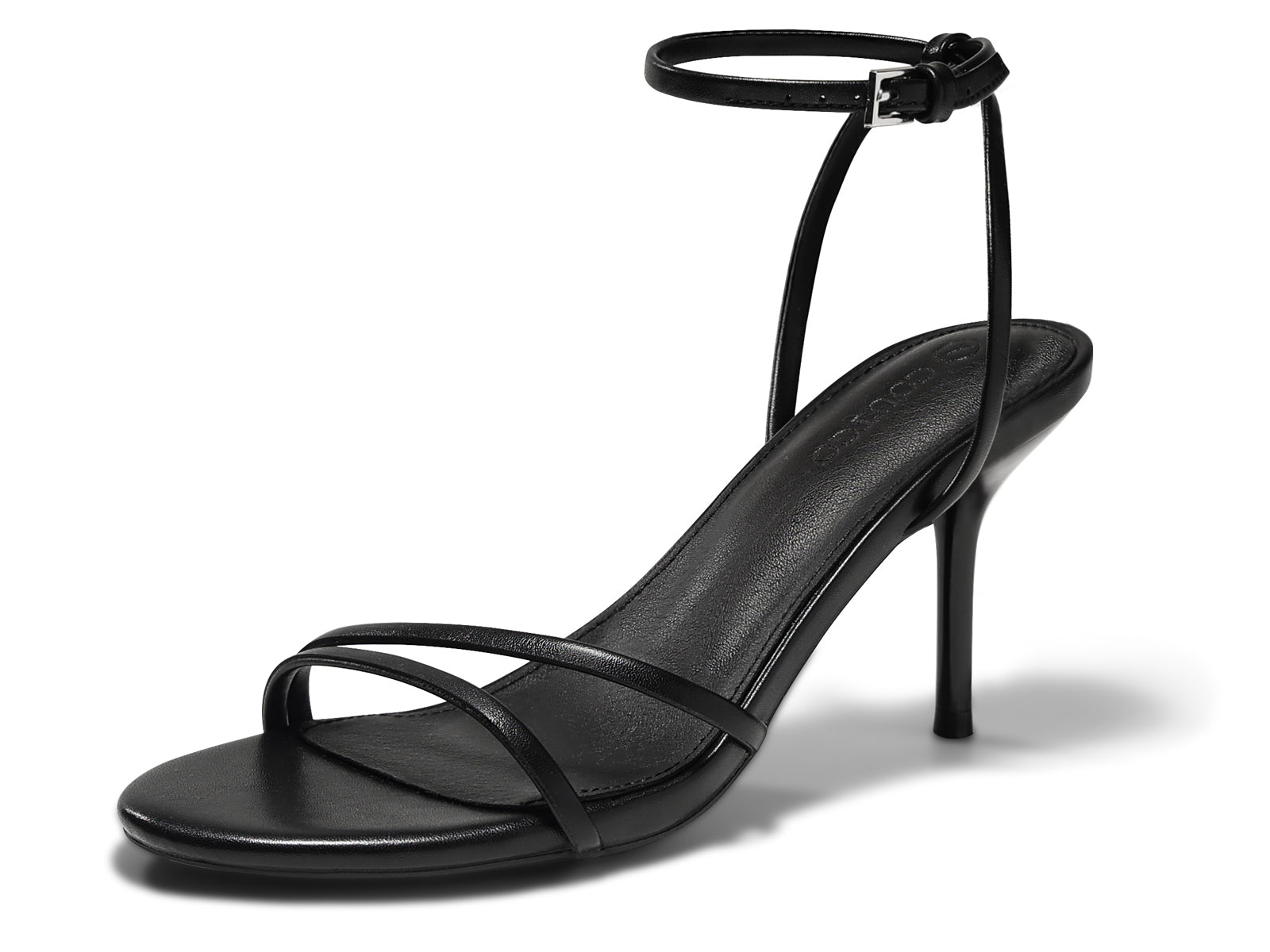 Coutgo Womens Black Strappy High Heels