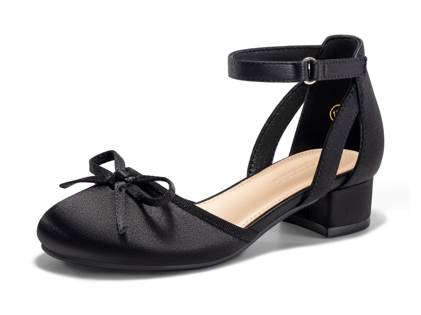 Coutgo Black Girls Wedding Dress Shoes