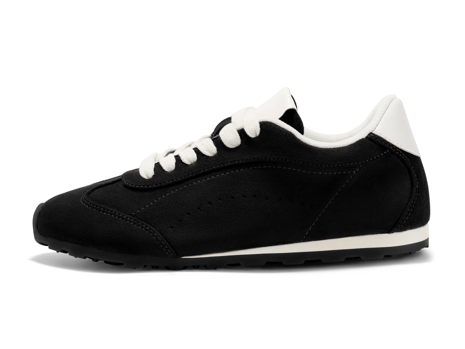 Coutgo Women Black Casual Fashion Sneakers