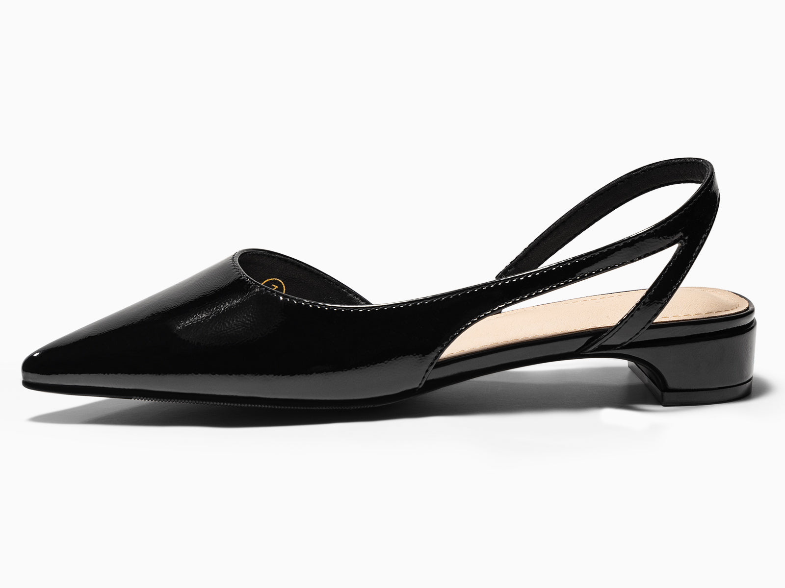 Coutgo Women  D'Orsay Black Heels Chunky Pumps