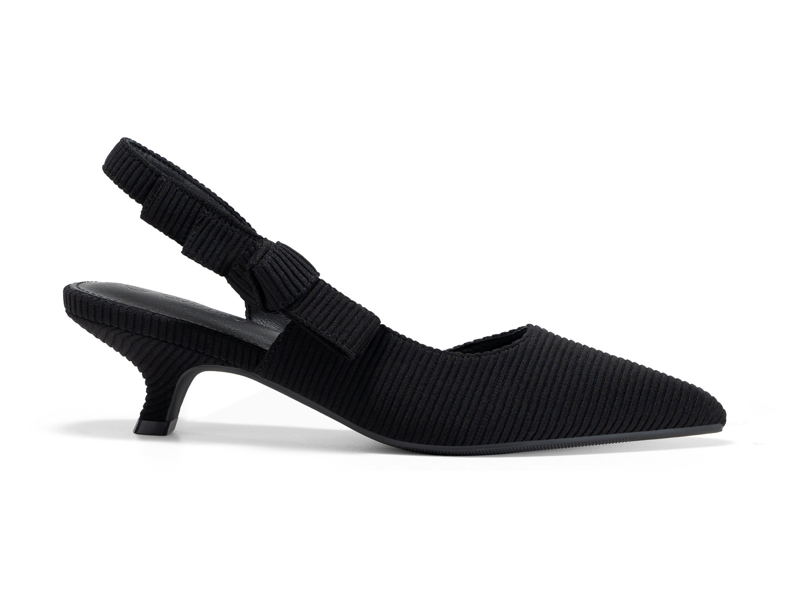 Coutgo Black Womens Slingback Dress Shoes