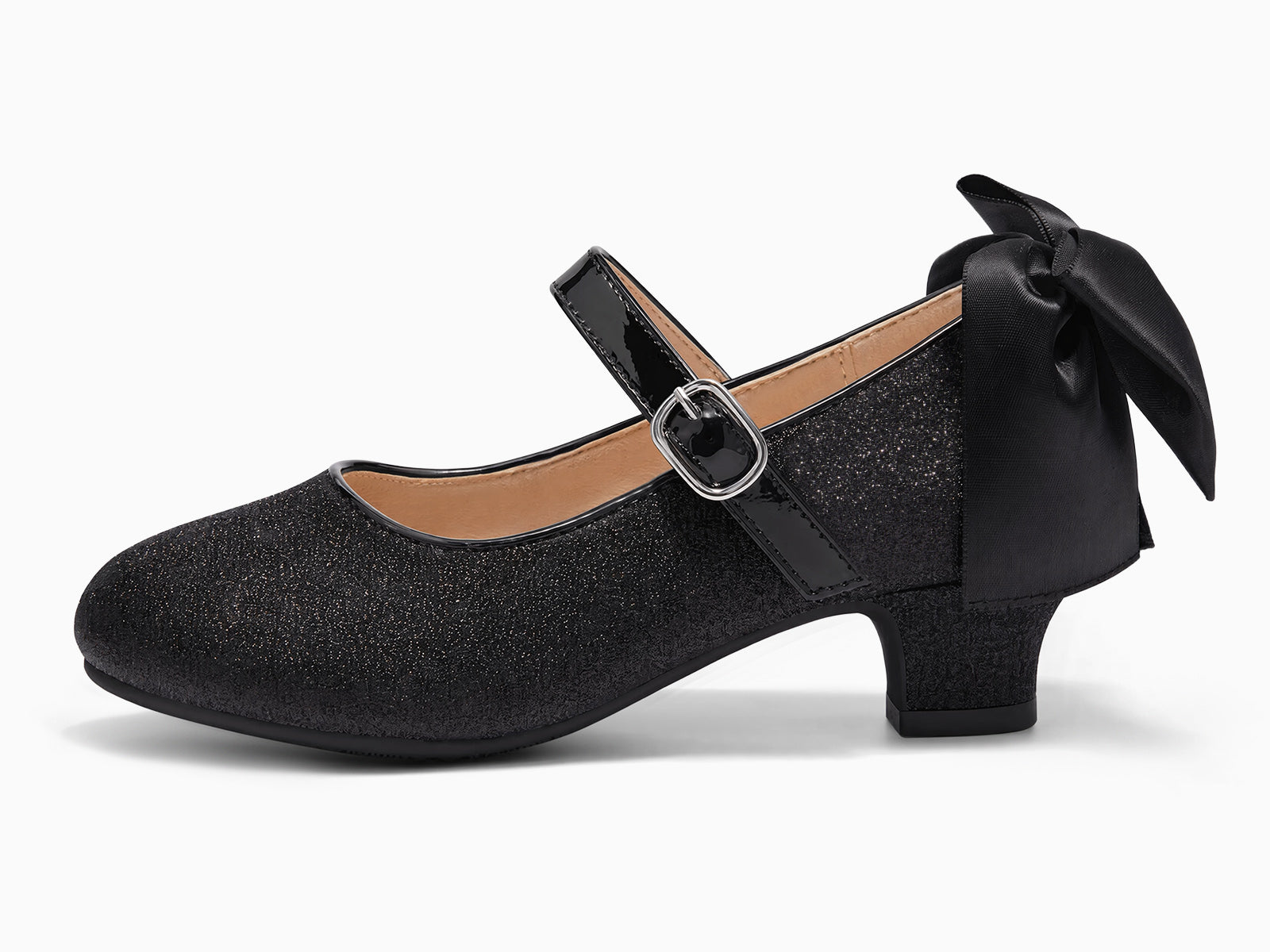 Coutgo Girls Black Dress Shoes Mary Jane