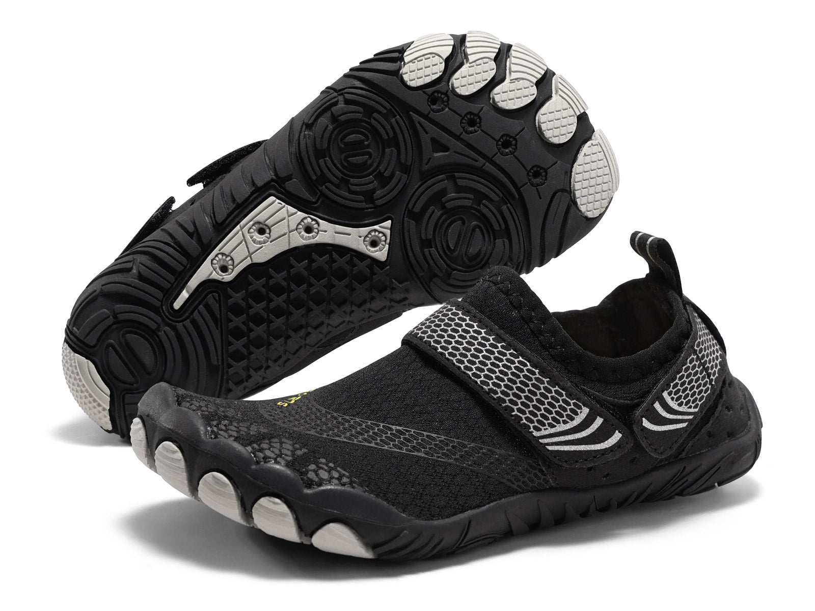 Coutgo Barefoot Black Water Shoes for Kids