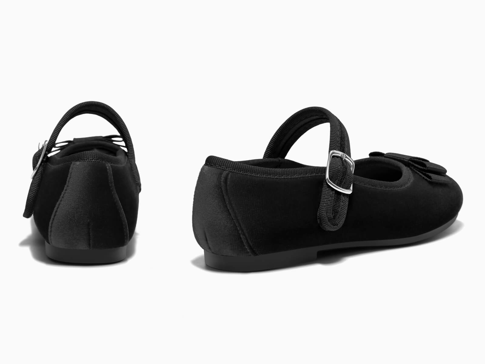 Coutgo Girls Black Mary Jane Dress Shoes