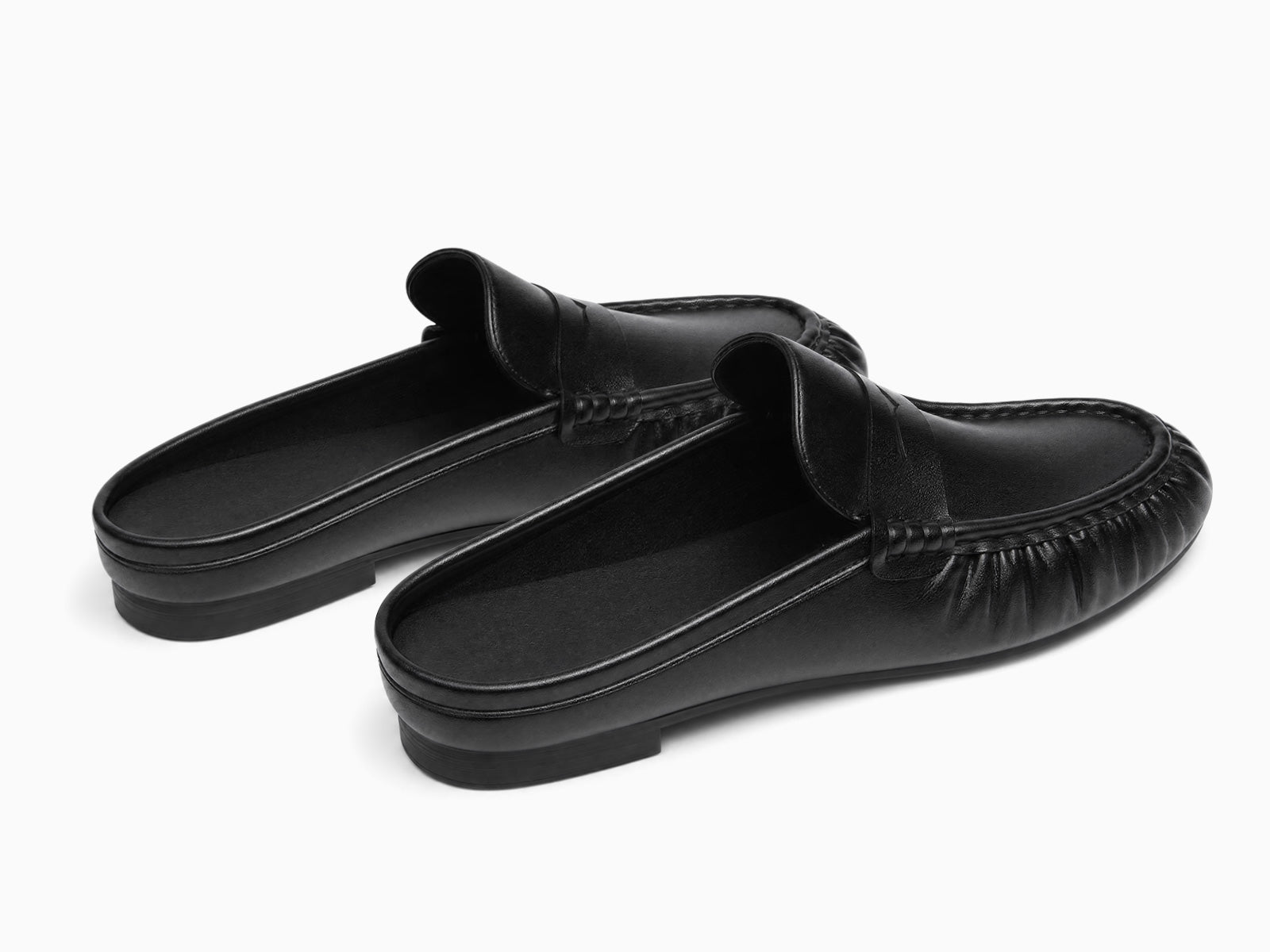 Coutgo Women's Mule Black Loafers