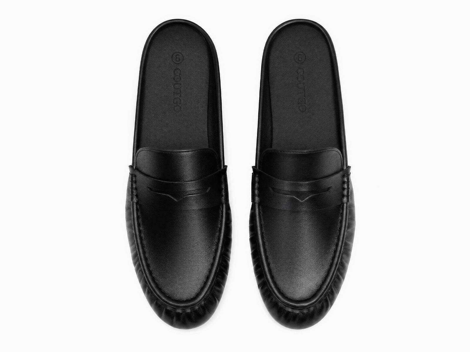 Coutgo Women's Mule Black Loafers