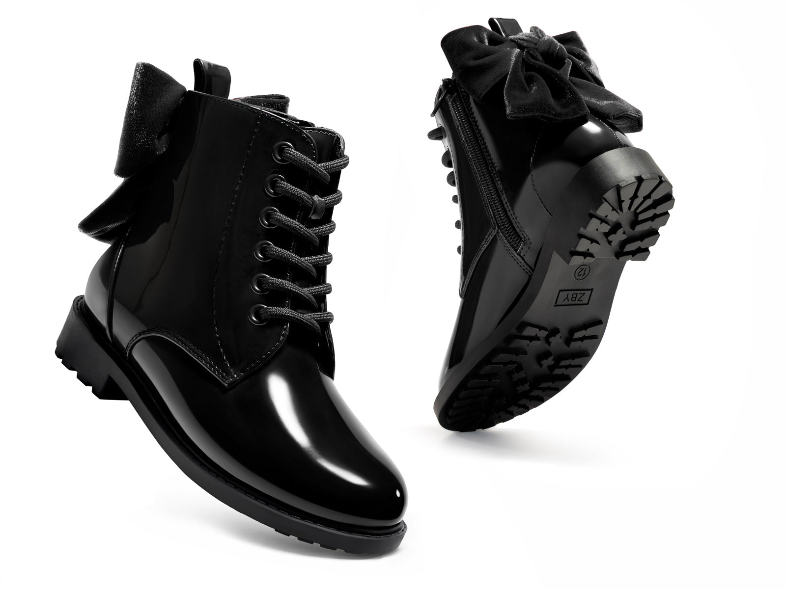 Coutgo Girls Black Dress Booties